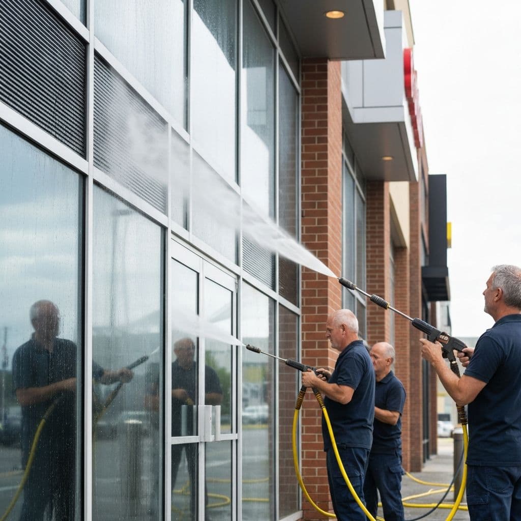 Professional pressure washing